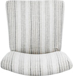 HomePop Parsons Dining Chair - Gray Striped Pattern (Set of 2)