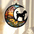 Personalized Dog Memorial, Custom Name Goldendoodle Dog Christmas Ornament with Name, Custom Breeds, Pet Loss Light Catcher, Gifts for Lovers Loss of Pet Sympathy on Mothers Day Christmas