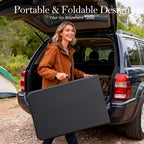6FT Folding Table with Carrying Handle: Upgrade Thickened Heavy Duty Portable Foldable Table | Plastic Folding Tables for Party, Dining, Wedding, Events, Picnic Indoor, Outdoor, Camping, Utility Black