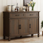 ONBRILL 48 Inch Buffet Cabinet with Storage, Brown
