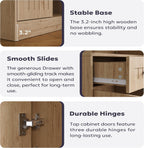 Furnify Kitchen Pantry Storage Cabinet, 71" H Farmhouse Pantry Cabinet with 4 Doors & Drawer, Freestanding Cupboard with Adjustable Shelves, Rustic Wood Cupboard for Kitchen, Dining Room, Natural