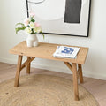 SwallowLiving 30" Solid Wood Entry Bench - Rustic Farmhouse Style Hallway Seating for Living Room, Dining Room Entryway - Handcrafted Natural Finish