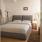 EnHomee Cloud Bed Frame Queen Size, 360° Cushioned Upholstered Bed