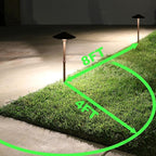 Lumina Lighting® 4W Landscape Lighting 12V Landscape Lights Low Voltage Landscape Path Lights Warm White Waterproof Outdoor Replaceable G4 LED Bulb for Garden Pathway Lawn Yard (Bronze) (8-Pack)