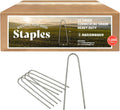 Sandbaggy Round Top 6-Inch Landscape Staples ~ SOD Garden Stakes Square Pin for Ground Cover Fabric & Drip Irrigation Tubing (1,000 Staples)