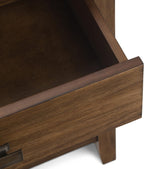 SIMPLIHOME Artisan Solid Wood 24 inch Wide Transitional-Style Bedside Nightstand Tables in Rustic Natural Aged Brown for the Living Room and Bedroom (Set of 2)