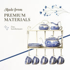 Spode Blue Italian Tealight Holders | Set of 2 Round Tealight Holders | Made of Fine Porcelain | 4 Inch Candle Holders for Home Décor and Housewarming Gift | Dishwasher Safe