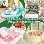 TRENDPLAY Plastic Balls for Ball Pits - Hollow Balls- Safe and Exciting Playtime - Perfect for Baby Pools, Birthday Party Decoration