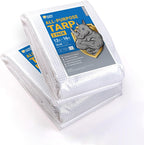 GUARD SHIELD Clear White Tarp Heavy Duty 12x16 Feet Waterproof for Greenhouse Outdoor Garden Poly Cover UV Resistant 3x3 Weave 10mil (2-Pack)
