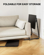 LORYERGO TV Tray - TV Table for Eating, Folding Table Trays with 6 Height & 3 Tilt Angle, TV Tray Table with Cup Holder, Dinner Tray for Eating or Working on Couch, Bed, Living Room, Home & Office