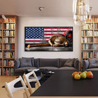 YDYSUNE Large Baseball Wall Art Vintage American Flag Canvas Wall Decor Prints Sports Pictures Paintings for Living Room Office Home Decorations Modern Artwork 29×58IN