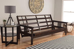 Kodiak Furniture Monterey Queen-size Futon, Espresso Finish with Oregon Trail Java Mattress