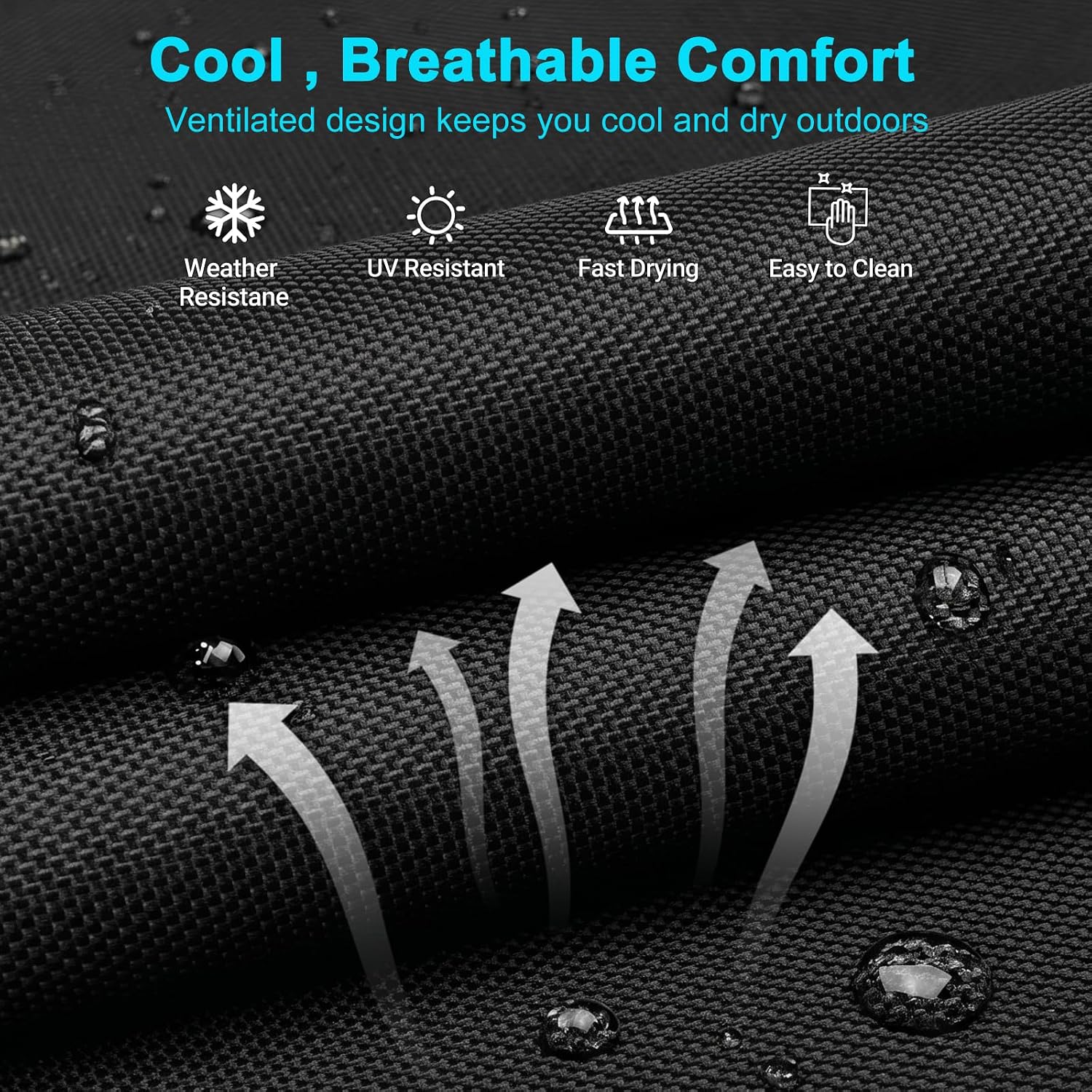 ABORON Tanning Chair, 5-Position Padded Folding Chaise Lounge