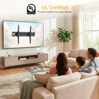 Mount-It! UL Certified Tilting TV Wall Mount for Most 43-90 Inch Flat Screen TVs, Heavy Duty Wall Mount TV Bracket Max VESA 800x400, Holds up to 110 lb, Tilting Display Bracket Fits 70, 80, 90 inch