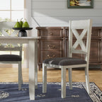 Peatuk Solid Wood Dining Chair Set of 2, Part of Dining Table Set, Mix and Match Table, Chair Sold Separately for Dining Room, Kitchen, Grey