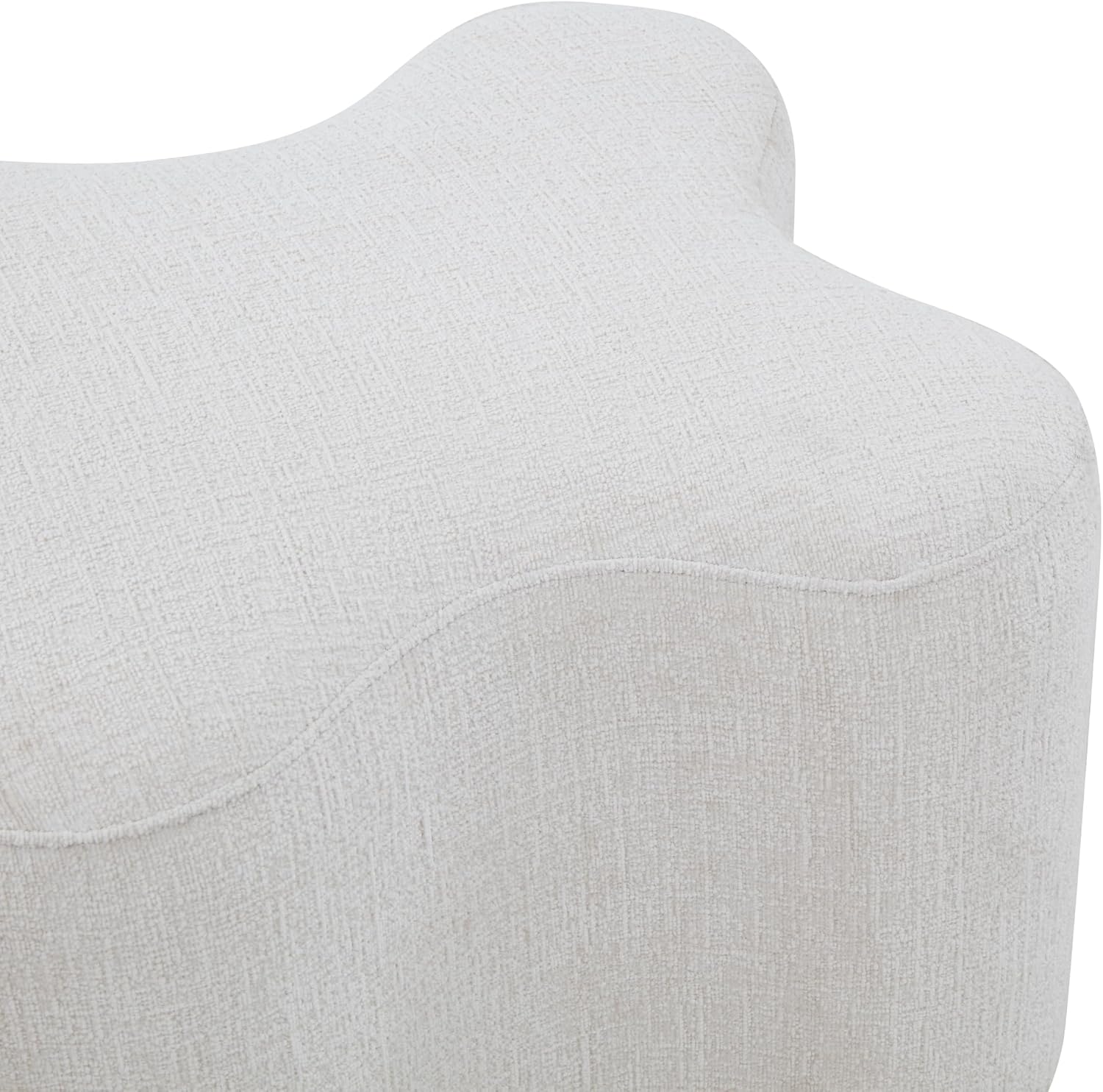 SAFAVIEH Couture Collection Jacqualessa Cream Chenille Bench (Fully Assembled)