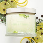 PartyLite 3-Wick Jar Candle, Highly Fragranced Clean Burning Glass Candle, 25-45 Hours Burn Time (Gin & Tonic)