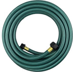 PVC Garden Hose 1/2 Inch, Flexible Water Hose with Male and Female Fittings, No Leaking, Heavy Duty, for Household, Outdoors, Lawns, Patio (25 FT, Green, Plastic Fittings)