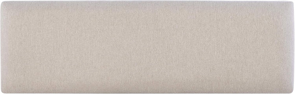 Powell Company Jane Grey Wood Backless Storage Bench with Beige Upholstered Top