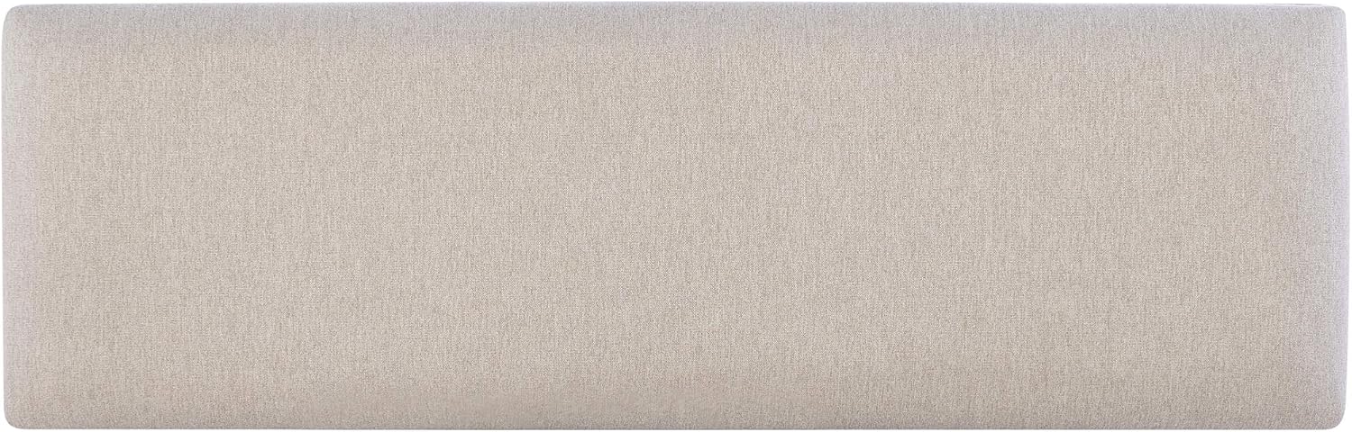 Powell Company Jane Grey Wood Backless Storage Bench with Beige Upholstered Top