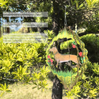 Dachshund Wind Spinner Dog Gifts for Women/Men Sympathy Gift Pet Memorial Gifts 3D Stainless Steel Hanging Wind Spinner for Indoor Outdoor Yard Art Garden Decorations (12''-1pc, Dachshund)