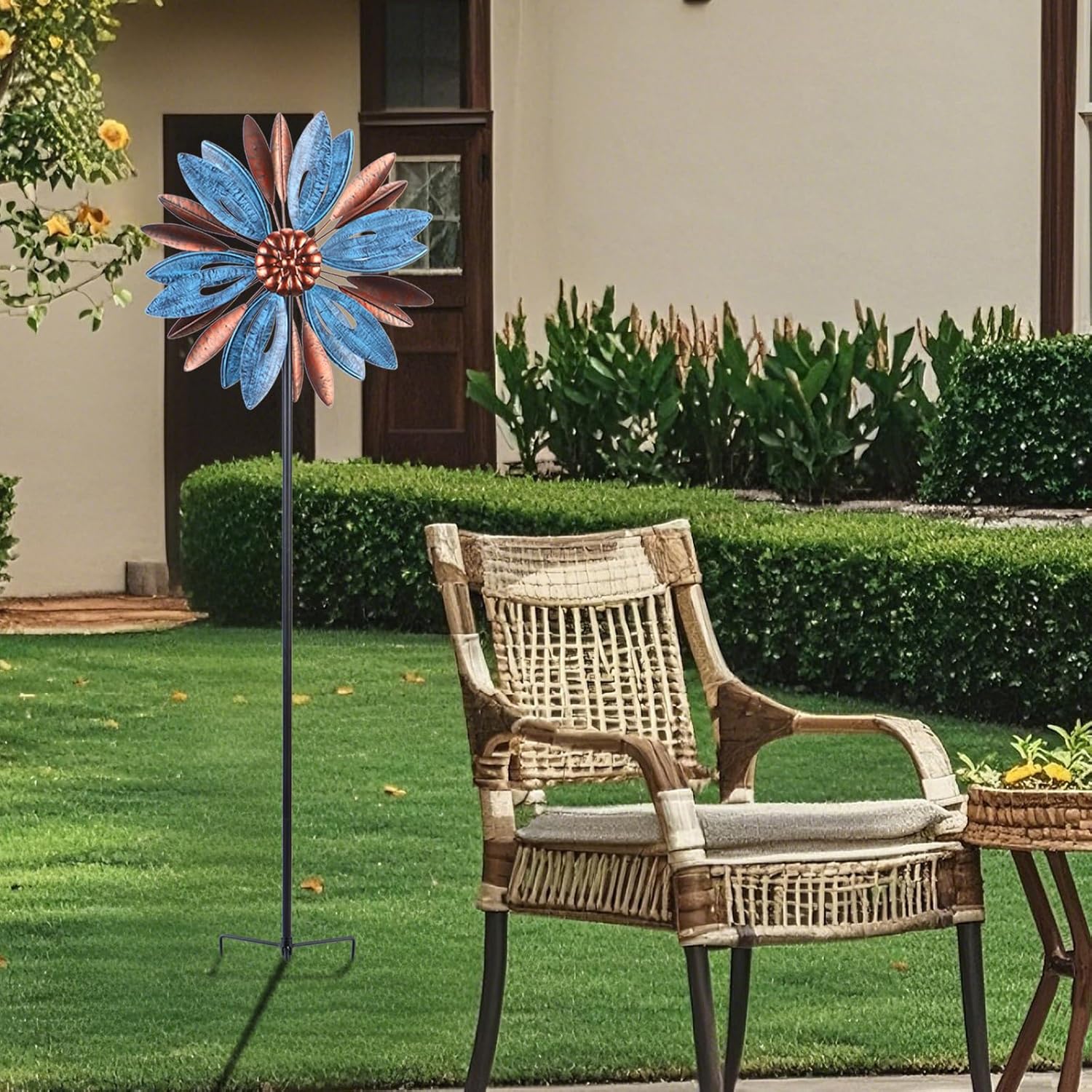 WONDER GARDEN Wind Spinners Outdoor - Metal Wind Spinner Windmill, Kinetic Wind Sculpture & Spinners for Yard Patio Lawn Decor