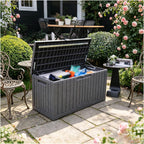4.deck Boxes Outdoor Waterproof, Package Delivery Boxes For Outside, Features Extra-large Storage Space, Outdoor Storage Box With Lock Slot, for A Wide Range Of Applications(X-Large)