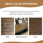 6-Piece Dining Table Set, 60inch to 78inch Extendable Wood Dining Table with Removable Leaf, Kitchen Table Set with 4 Upholstered Side Chair and Bench, Dining Table Set for 6 (Brown)