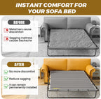 MYLIFESION Sleeper Sofa Support Board, Queen Size (54”x64”) | Sofa Bed Board for Pull Out Couch, Folds Up with Frame, Under Mattress Bar Shield