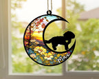Personalized Dog Memorial, Custom Name Maltese Dog Christmas Ornament with Name, Custom Breeds, Pet Loss Light Catcher, Gifts for Lovers Loss of Pet Sympathy on Mothers Day Christmas