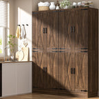 Unikito 71" Tall Farmhouse Kitchen Pantry Storage Cabinet with Barn Doors | Storage Drawer, Adjustable Shelves, Wooden Storage Cupboard, Versatile for Kitchen, Dining Room, Bathroom, Utility Room
