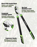 WORKPRO 3-Piece Garden Shears Set, Heavy-Duty Gardening Clippers