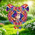 Chihuahua Dog Ears Wind Spinner, Chihuahua Wind Spinner Hanging for Yard and Garden