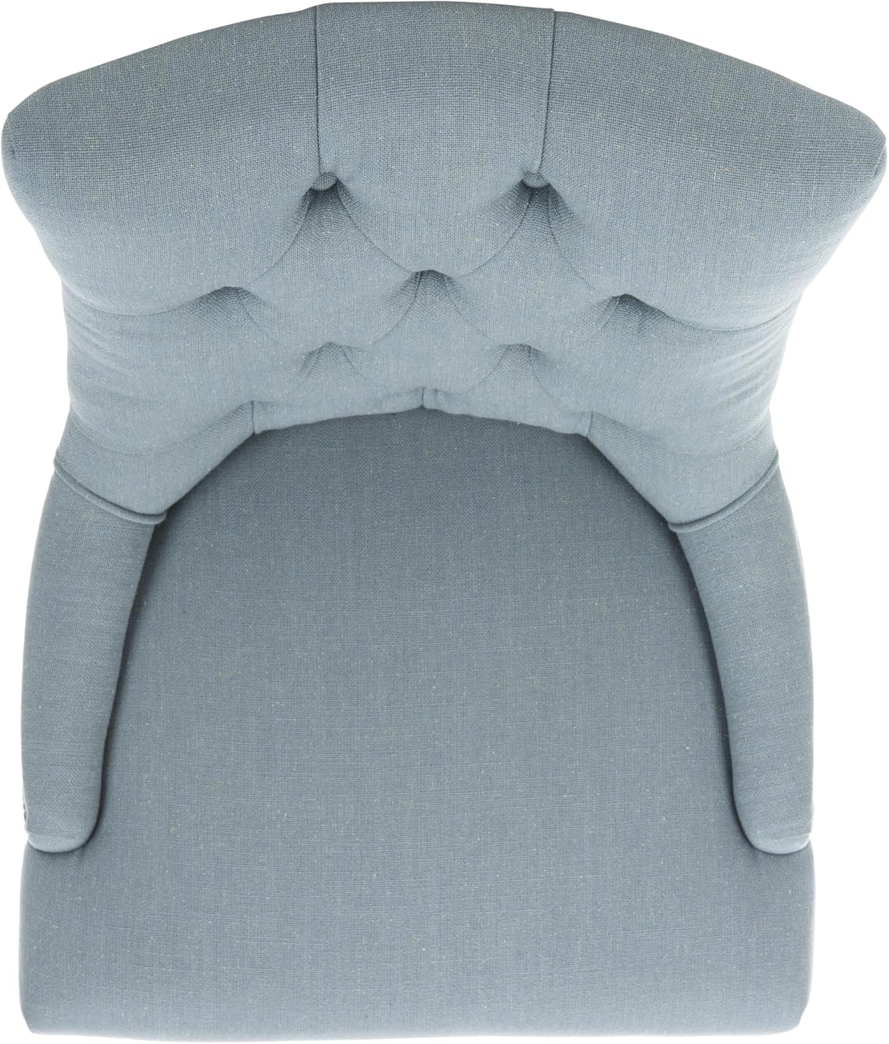 SAFAVIEH Home Collection - Abby Sky Blue Upholstered Dining Chair, Button Tufted Back, Nailhead Trim, Classic Accent Chair (MCR4701N)