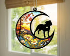 Personalized Dog Memorial, Custom Name Staffordshire Bull Terrier Dog Christmas Ornament, Custom Breeds, Pet Loss Light Catcher, Gifts for Lovers Loss of Pet Sympathy on Mothers Day Christmas