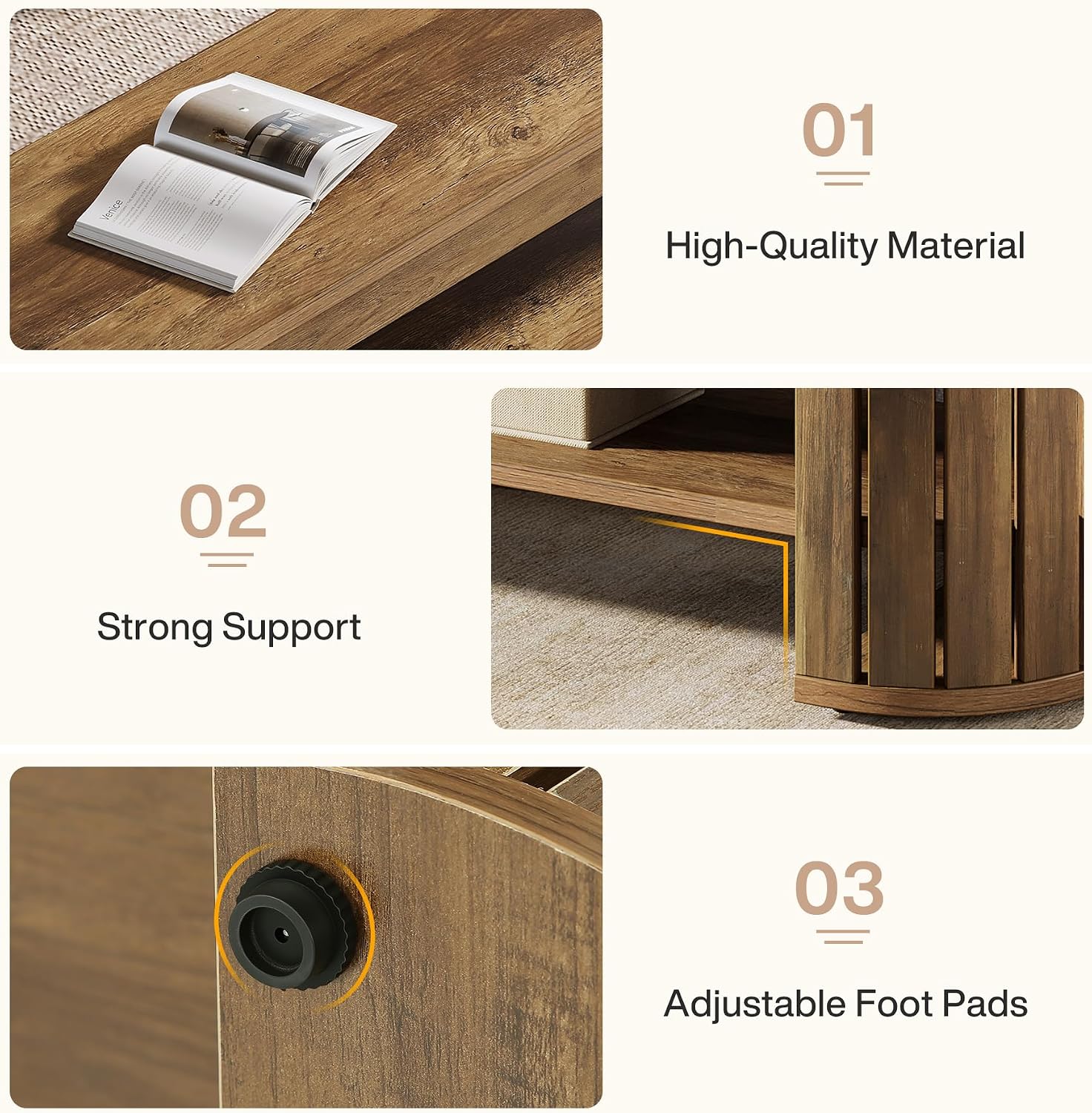 Tribesigns 63" Wooden Entryway Bench with Shoe Storage, Long 2-Tier Narrow Shoe Bench with Arc Vertical Slat Splicing Legs, End of Bed Stool for Bedroom, Entrance, Living Room (Brown)