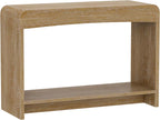 Farmhouse Entryway Table, 43.7" Console Table with Open Shelf | Sofa Table Behind Couch, Wooden Entry Table with Storage for Entrance, Entryway, Living Room, Hallway, Natural