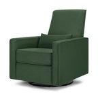 Davinci Piper Upholstered Recliner and Swivel Glider in Pine Green, Greenguard Gold & CertiPUR-US Certified