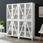 Crosley Furniture Cassai 2-Piece Pantry Storage Cabinet Set with Shelves, Kitchen, Dining, or Laundry Room, White