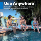 Step2 Seashell Flip Seat 2 Pack, Adult Portable Outdoor Chairs for Poolside, Camping, Beach, Stadium, Providing Back Support, Made of UV20 Durable Plastic, Incredible White