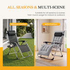 NEWBULIG Zero Gravity Chair, Folding Patio Recliner with Cup Holder Trays