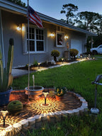SOLPEX Solar Pathway Lights Garden Decor for Yard, Garden Lights Solar Powered Waterproof Landscape Lighting, Solar Outdoor Lights Porch Decor for Path Walkway Driveway (8 Pack Warm White)