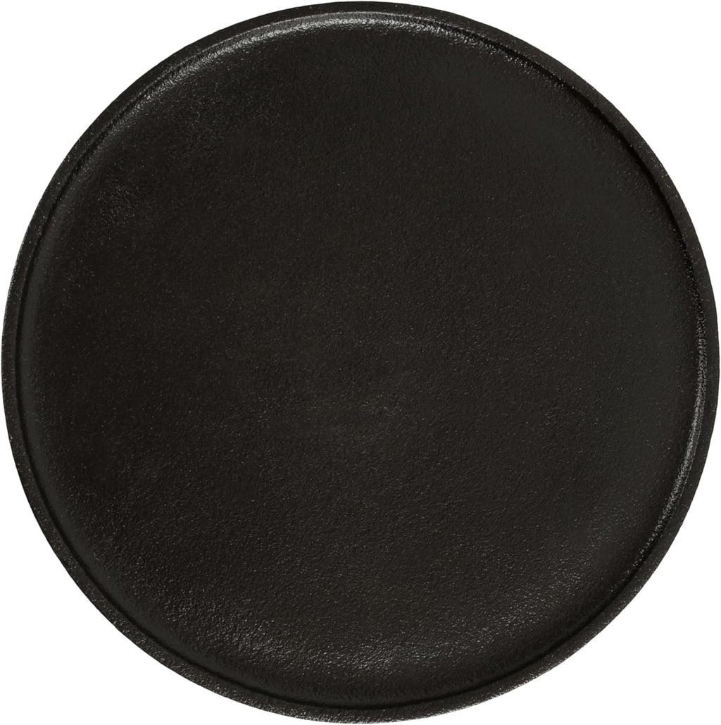 Kate and Laurel Rava Modern Metal Round Side Table, 14 x 14 x 22, Black, Cast Aluminum Accent Table for Use as Indoor Plant Stand or Living Room Decor Piece
