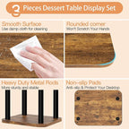 Cupcake Stand for 50 Cupcakes Wooden Dessert Table Display Set Rustic Dessert Stands Rectangle Serving Tray for Party Baby Shower Birthday Graduation Wedding