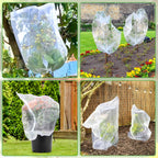 Fruit Tree Netting, Blueberry Bush Netting Cover for Garden Protection, 2Pcs 4x4.9 FT Garden Plant Netting Pest Barrier for Raised Beds, Bug Mesh Net from Cicadas, Bird for Strawberry, Tomato