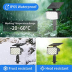 WELALO Solar Spot Lights Outdoor, [10 Pack/3 Modes] Solar Landscape Spotlights, Adjustable Solar Powered Security Lights, IP65 Waterproof Wall Lights for Walkway, Yard, Garden, Driveway (Cool White)