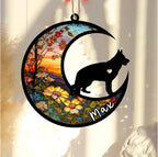 Personalized Dog Memorial, Custom Name German Shepherd Dog Christmas Ornament with Name, Custom Breeds, Pet Loss Light Catcher, Gifts for Lovers Loss of Pet Sympathy on Mothers Day Christmas