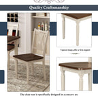 LUMISOL 60" Farmhouse Kitchen Table Set for 4-6