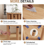 Stackable Stools Set of 4, 100% Solid Wood Stool No Installation Required, Side Table Multifunctional Space Saving 18 Inch Round Stool Modular Interlocking Coffe Table for Living Room