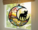 Personalized Dog Memorial, Custom Name French Bulldog-Frenchie Dog Christmas Ornament with Name, Custom Breeds, Pet Loss Light Catcher, Gifts for Lovers Loss of Pet Sympathy on Mothers Day Christmas
